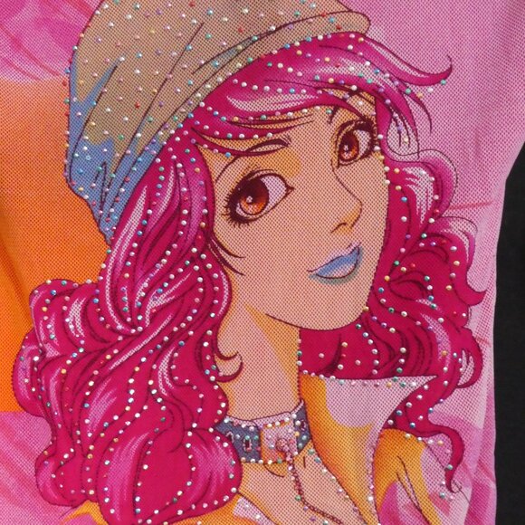 Girls Colorful Lined Vibrant Graphic Shirt | m - l | Pristine Condition - Picture 7 of 16